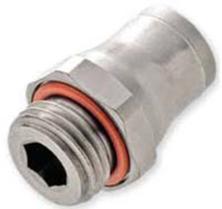 3601 08 10, Legris Threaded-to-Tube Pneumatic Fitting G 1/8 to Push In 8 mm, LF3600 Series, 30 bar, Переходник