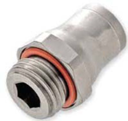 3601 06 10, Legris Threaded-to-Tube Pneumatic Fitting G 1/8 to Push In 6 mm, LF3600 Series, 30 bar, Переходник