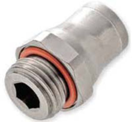 3601 08 17, Legris Threaded-to-Tube Pneumatic Fitting G 3/8 to Push In 8 mm, LF3600 Series, 30 bar, Переходник