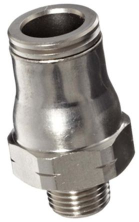 3675 08 17, Legris Threaded-to-Tube Pneumatic Fitting R 3/8 to Push In 8 mm, LF3600 Series, 30 bar, Переходник