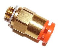 KQ2H01-34A, SMC Threaded-to-Tube Pneumatic Fitting NPT 1/8 to Push In 1/8 in, KQ2 Series, 1 MPa, Переходник