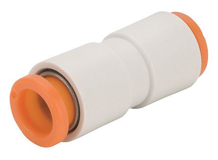 KQ2H06-00A-X35, SMC Tube-to-Tube KQ2 Pneumatic Straight Tube-to-Tube Adapter, Push In 6 mm to Push In 6 mm, Переходник