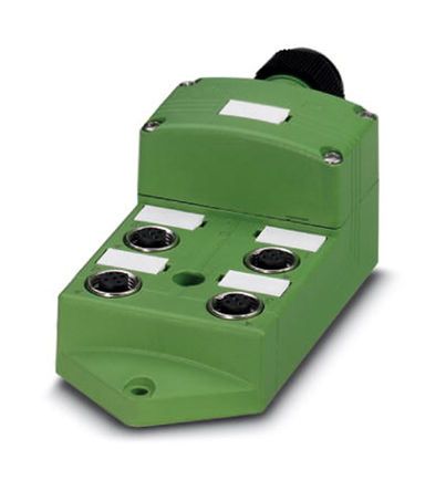 1437258, Phoenix Contact SACB Series M12 Sensor Box, 4 Port