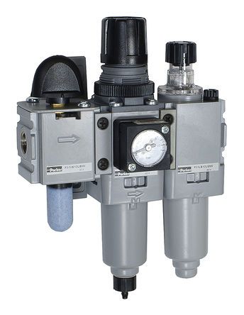 PQAMEBNTLNW Parker BSPP  FRL Assembly Pulse Drain  Filtration Size Сборка