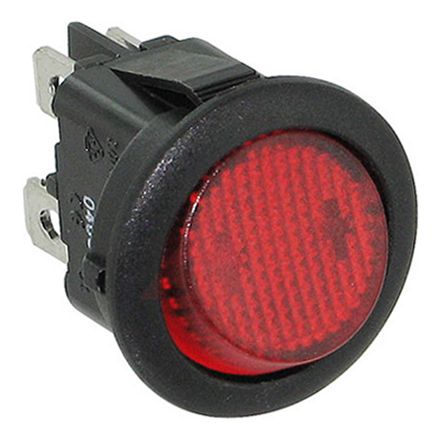 RRA32H3BBRLN, ZF Illuminated Double Pole Single Throw (DPST), On-None-Off Rocker Switch Panel Mount, Клавишный переключатель