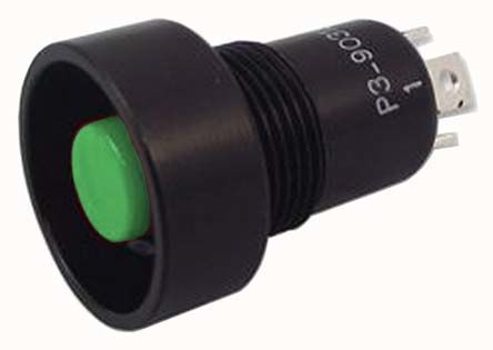 P3-903185, Otto Single Pole Double Throw (SPDT) Momentary Push Button Switch, IP64, IP68S, Panel Mount, 28 V dc, 115 V ac, Кнопочный переключатель