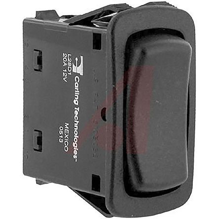 L28D1EHN1-A7900-000, Carling Technologies Illuminated Double Pole Double Throw (DPDT), (On)-Off-(On) Rocker Switch Panel Mount, Клавишный переключатель