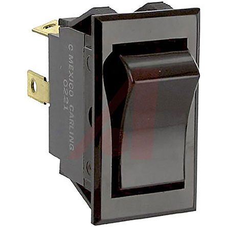 TIGA5Y-6S-BL-NBL-XA, Carling Technologies Single Pole Single Throw (SPST), On-None-Off Rocker Switch Panel Mount, Клавишный переключатель