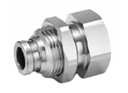 KQG2E06-01, SMC Pneumatic Bulkhead Threaded-to-Tube Adapter, Переходник