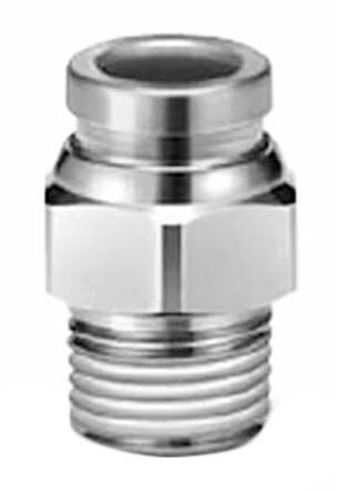 KQG2H04-02S, SMC Pneumatic Quick Connect Coupling Stainless Steel, Муфта
