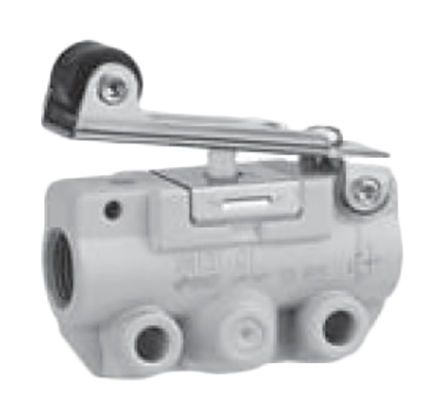 VM131-01-01A, SMC Roller Lever Pneumatic Manual Control Valve VM100 Series, Клапан