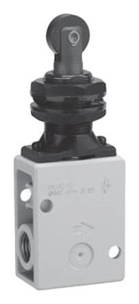 VM230-02-06A, SMC Roller Plunger Pneumatic Manual Control Valve VM200 Series, Клапан