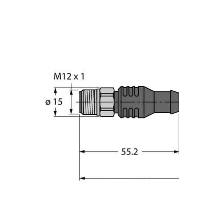 RSCV-FBY48OG-20M/5D Кабель Fieldbus в соответствии с IEC61158-2, 4-полярный