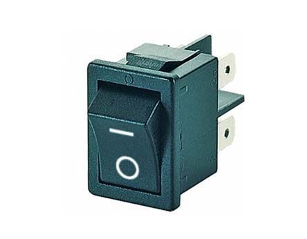 1858.1104, Marquardt Double Pole Single Throw (DPST), On-None-Off Rocker Switch Panel Mount, Клавишный переключатель