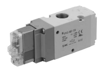 VP542R-5DU1-03A, SMC Pneumatic Control Valve Solenoid/Pilot/Spring Rc 3/8 VP500 Series, Клапан