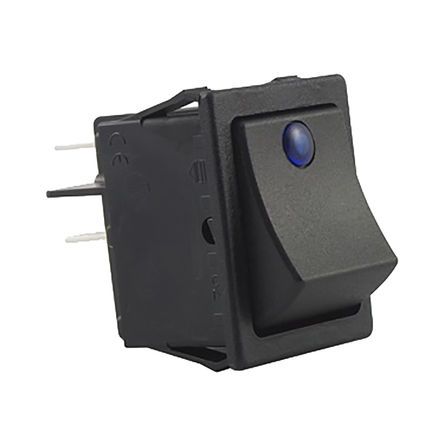 SX8231881100F000, Molveno Illuminated Double Pole Single Throw (DPST), On-None-Off Rocker Switch Panel Mount, Клавишный переключатель