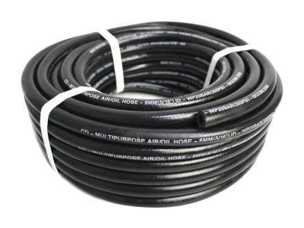 RH03-NRB-BK-01, RS PRO Air Hose Black NBR, SBR 17mm x 25m, Шланг