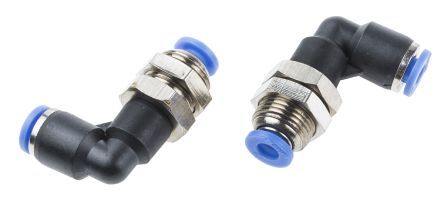 PLM 04, RS PRO Bulkhead Connector, Push In 4 mm, Разъем