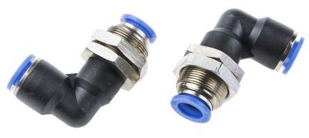 PLM 10, RS PRO Bulkhead Connector, Push In 10 mm, Разъем