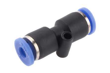 PUC 04, RS PRO Tube-to-Tube Straight Union, Push In 4 mm to Push In 4 mm, Переходник