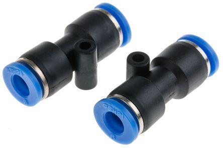 PUC 06, RS PRO Tube-to-Tube Straight Union, Push In 6 mm to Push In 6 mm, Переходник