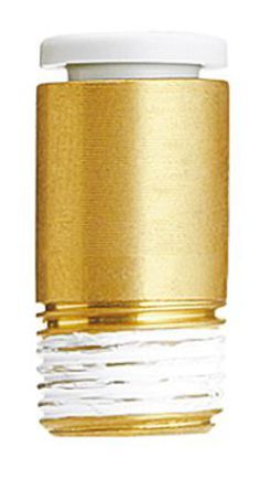 KQ2S04-G01A, SMC Threaded-to-Tube Pneumatic Fitting G 1/8 to Push In 4 mm, KQ2 Series, 1 MPa, 3 (Proof) MPa, Переходник