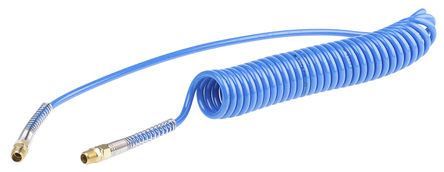 CT074-F310-PU-BL-01, RS PRO 2m Blue Coil Tubing with Connector, PUR, BSPT 1/4" Male, Трубка