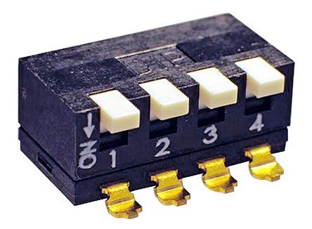 SBP 8108, KNITTER-SWITCH 8 Way Surface Mount DIP Switch 8PST, Flat Actuator, Переключатель