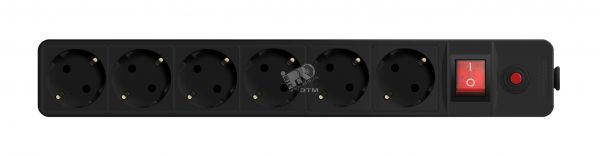 Фильтр сетевой с заземлением ПВС 3-0.75 черный 7м