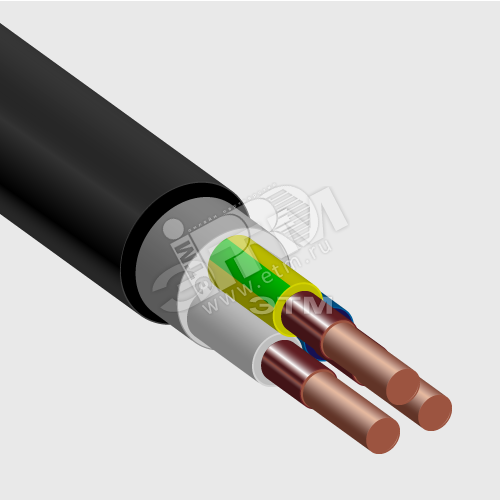 Кабель силовой ВВГнг(А)-FRLS 3х2.5(N.PE)-1 ТРТС