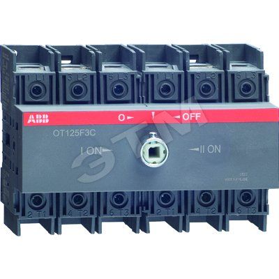 Рубильник OT125F3C реверсивный 3п без рукоятки