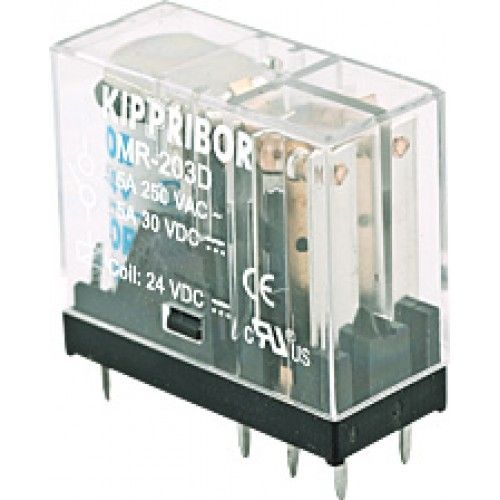 Промежуточные реле в компактном корпусе KIPPRIBOR MR (2-х контактные).