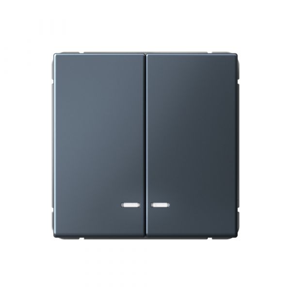 ARTGALLERY 2-клавишный ВЫКЛЮЧАТЕЛЬ с подсветкой, сх.5а, 10АХ, механизм, быстрозажимные клеммы, ГРИФЕЛЬ