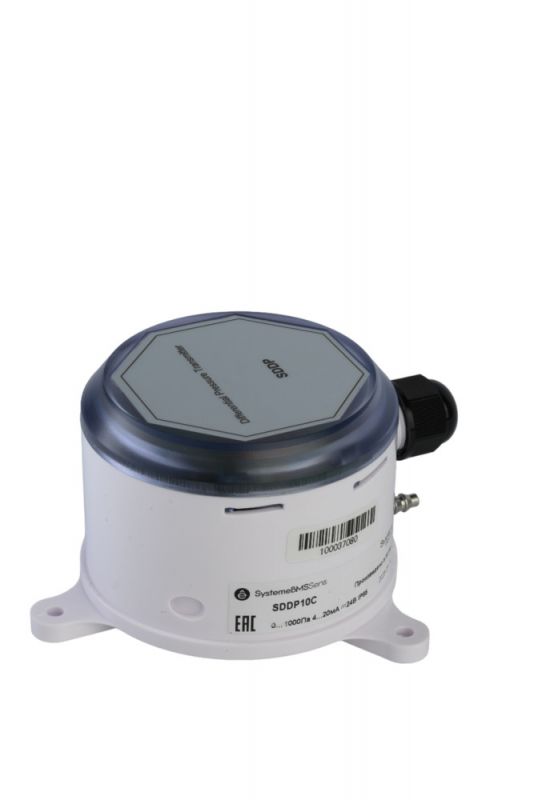 Датчик дифференциального давления канальный, 0...1000Па, 4-20мА, 24VDC