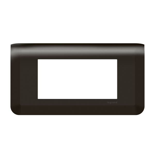 Рамка Mosaic 4 модуля - матовая черная