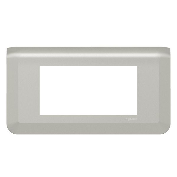 Рамка Mosaic 4 модуля - алюминий