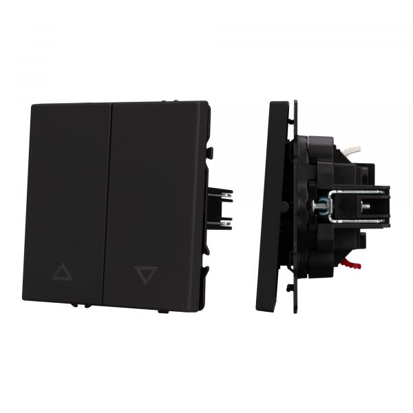 Механизм выключателя управления шторами SWT-NOBE-MKR2-SFPL-BK 230V, 10A, Чёрный, 1 пост