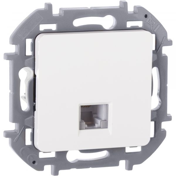 Розетка телефонная RJ11 белый INSPIRIA