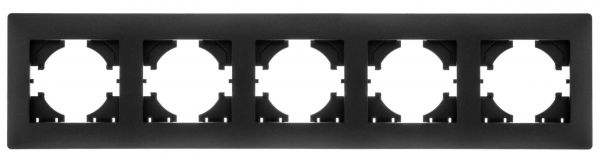 Рамка Bravo 5-местная, графит