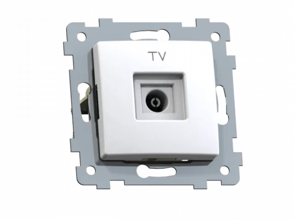 Мария розетка телевизионная скрытой установки РТВ1-457, белый