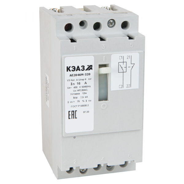 Выключатель автоматический АЕ2043М-100-2.5А-12Iн-400AC-У3