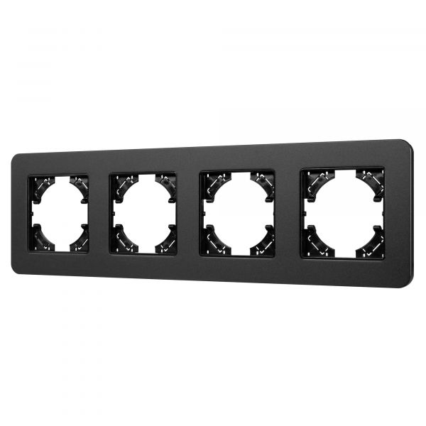 Рамка алюминиевая FRM-AKIRY-SFAL-4-BK