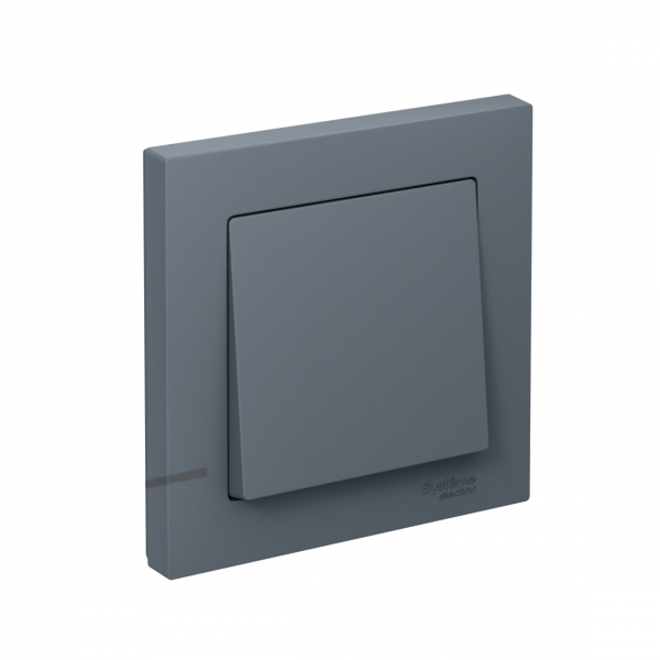 Выключатель одноклавишный ATLASDESIGN схема 1 10АХ в сборе грифель