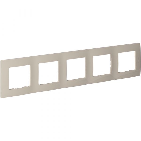 Рамка 5-местная слоновая кость ETIKA