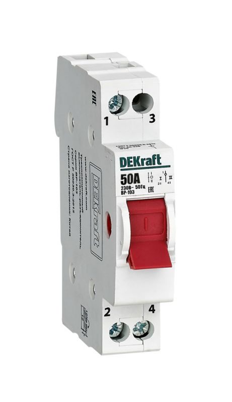 Выключатель-разъединитель трехпозиционный 1P 50A ВР-103