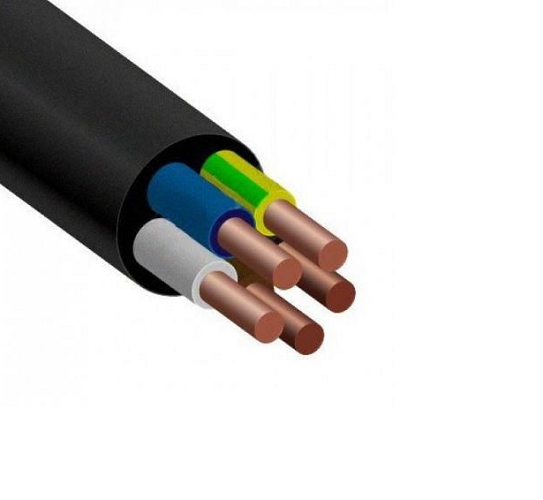 Кабель силовой ВВГнг(А) 5х4 (ок)(N, PE)-1 однопроволочный
