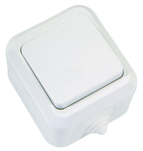 п/герм бел. выключатель 1кл прох.