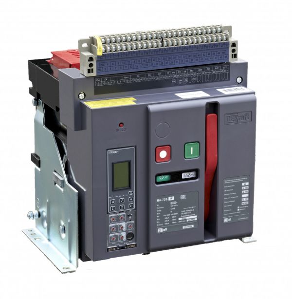 Выключатель автоматический воздушный стационарный 3P 2000А 80кА расцепитель Н ВА-731