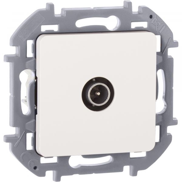 Розетка TV проходная белый INSPIRIA