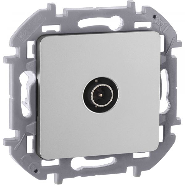 Розетка TV оконечная алюминий INSPIRIA